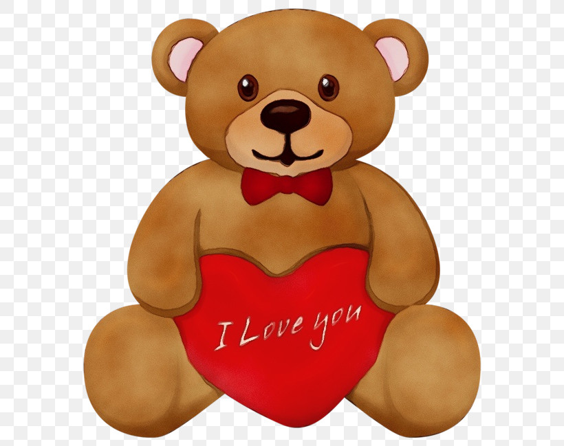 Teddy Bear, PNG, 600x649px, Watercolor, Bears, Giant Panda, Heart, Me To You Bears Download Free