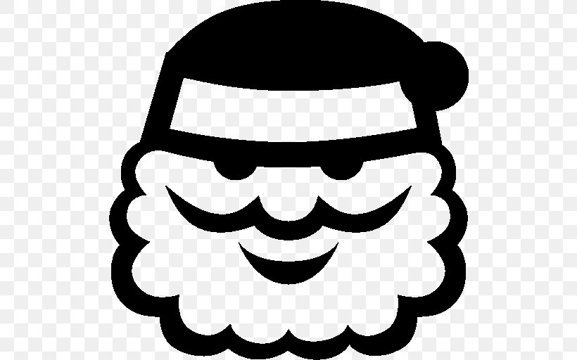 Santa Claus, PNG, 512x512px, Santa Claus, Black, Black And White, Christmas, Computer Graphics Download Free