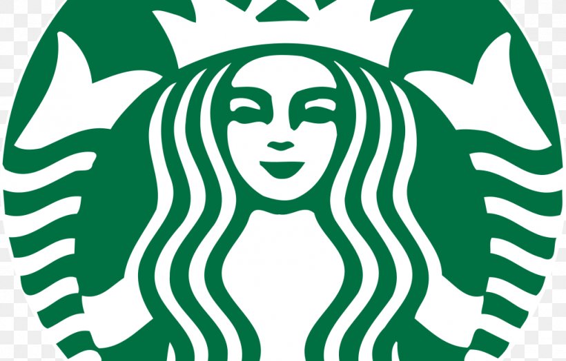 Starbucks Cafe Coffee Logo Frappuccino, PNG, 1017x650px, Starbucks, Area, Artwork, Black And White, Business Download Free