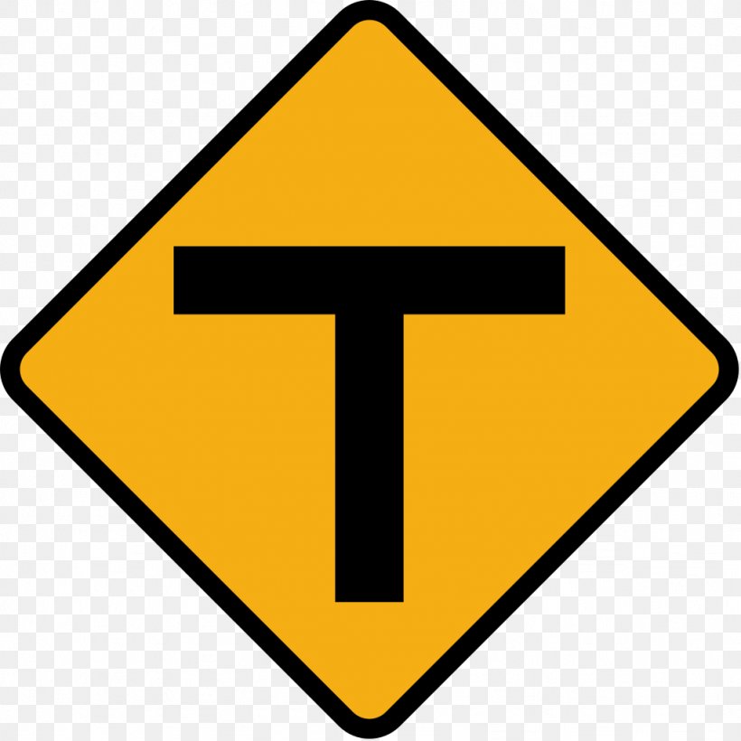Traffic Sign Three-way Junction Warning Sign Intersection, PNG, 1024x1024px, Traffic Sign, Area, Driving, Intersection, Junction Download Free