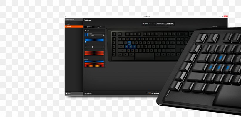 Computer Keyboard Touchpad Computer Hardware SteelSeries Apex M800 Numeric Keypads, PNG, 1231x600px, Computer Keyboard, Computer, Computer Accessory, Computer Component, Computer Hardware Download Free