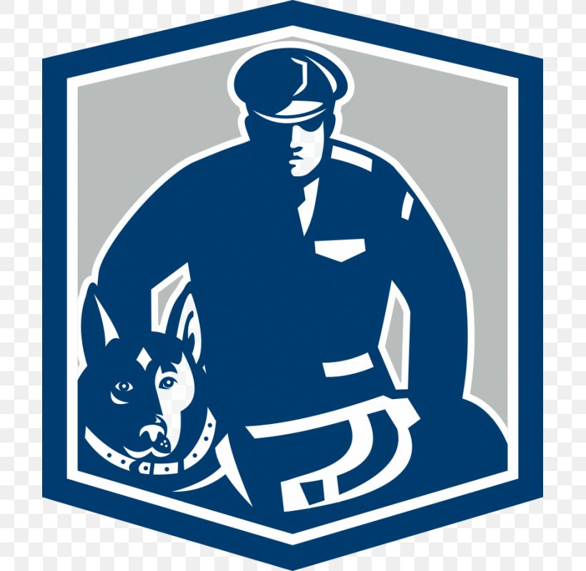 Police Dog Police Dog Security Guard Royalty-free, PNG, 800x800px, Dog, Area, Artwork, Blue, Brand Download Free