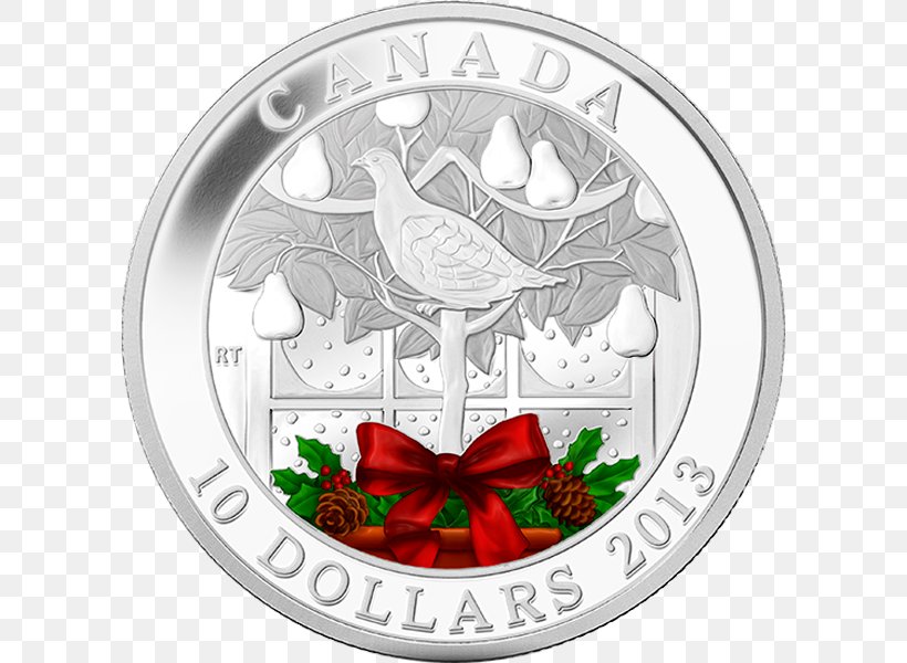 Silver Coin Royal Canadian Mint Dollar Coin, PNG, 600x600px, Silver Coin, Christmas Ornament, Coin, Coin Collecting, Coin Set Download Free