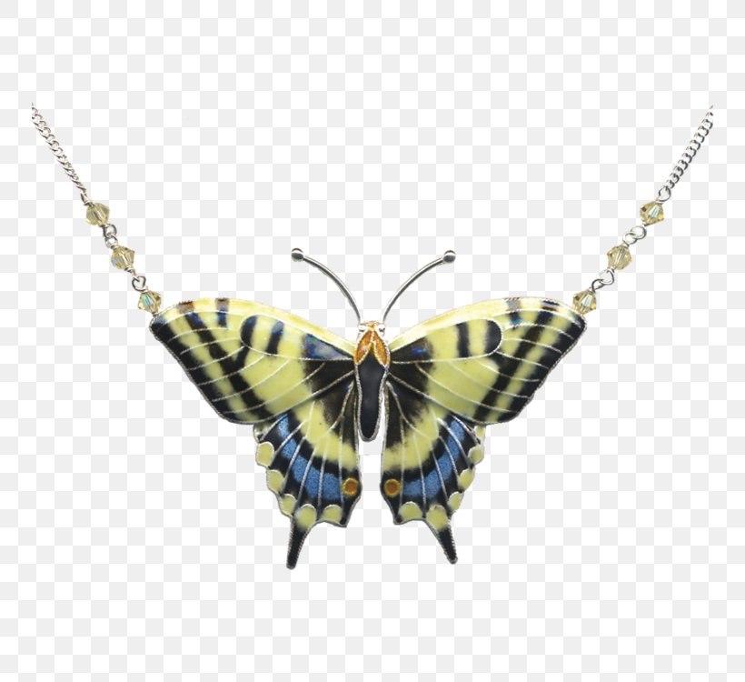 Brush-footed Butterflies Swallowtail Butterfly Necklace Jewellery, PNG, 750x750px, Brushfooted Butterflies, Arthropod, Brush Footed Butterfly, Butterflies And Moths, Butterfly Download Free