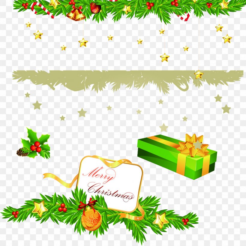 Christmas Gift Christmas Gift, PNG, 1024x1023px, Christmas, Area, Border, Christmas Gift, Flora Download Free