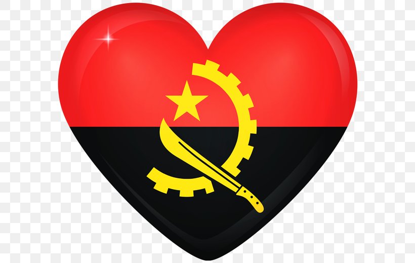 Flag Of Angola Royalty-free Stock Photography, PNG, 600x519px, Watercolor, Cartoon, Flower, Frame, Heart Download Free