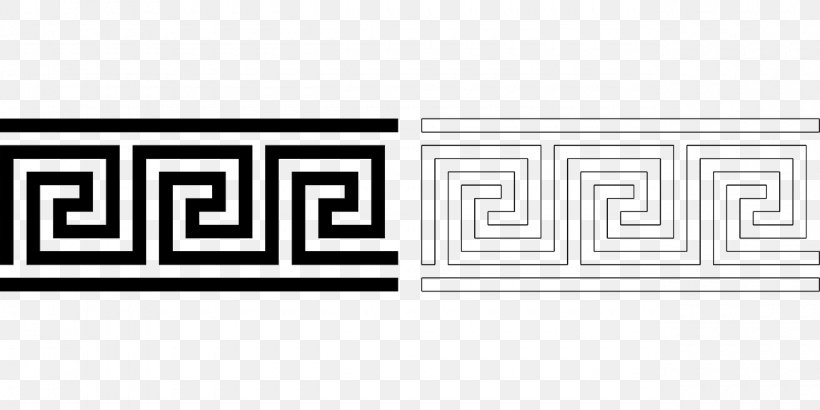 Meander Ancient Greece Matbord Pattern, PNG, 1280x640px, Meander, Ancient Greece, Area, Black, Black And White Download Free
