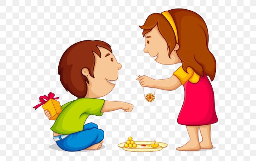 Raksha Bandhan Sister Greeting & Note Cards Wish Brother, PNG, 659x515px, Raksha Bandhan, Boy, Brother, Cartoon, Child Download Free