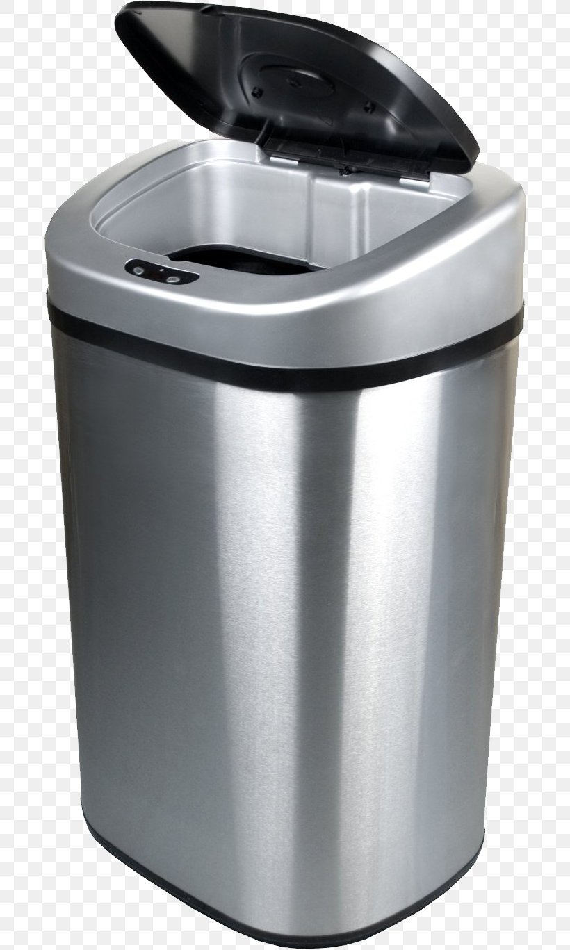 Waste Container Stainless Steel Recycling, PNG, 694x1367px, Rubbish Bins Waste Paper Baskets, Bin Bag, Brushed Metal, Hefty, Home Appliance Download Free