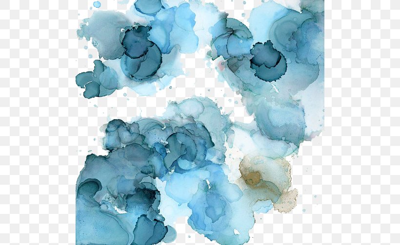 Watercolor Painting Blue, PNG, 510x504px, Watercolor Painting, Aqua, Blue, Color, Drop Download Free