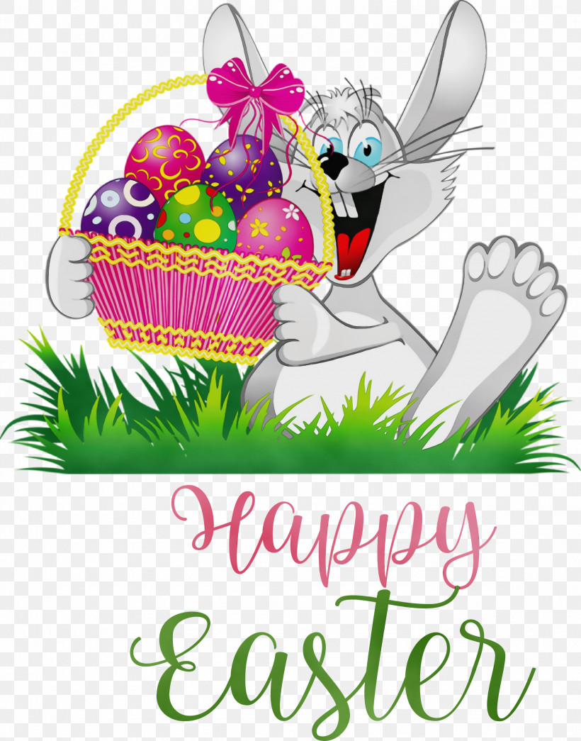 Easter Bunny, PNG, 2352x3000px, Happy Easter Day, Cartoon, Cute Easter, Easter Bunny, Editing Download Free