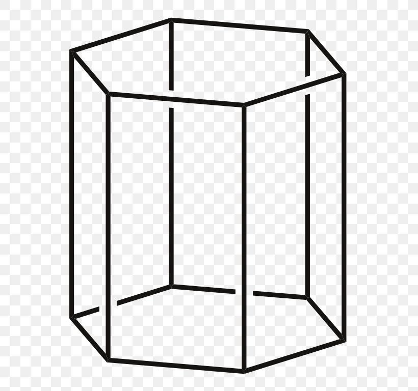 Hexagonal Prism Shape Geometry, PNG, 606x768px, Hexagonal Prism, Area, Black And White, Furniture, Geometric Shape Download Free