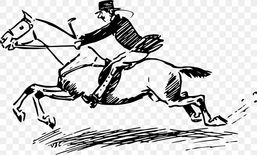 Horse Racing Racing And 'chasing: A Collection Of Sporting Stories Clip Art, PNG, 2400x1450px, Horse, Art, Artwork, Black And White, Bridle Download Free
