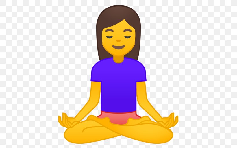 Emoji Yoga Lotus Position Meditation Emoticon, PNG, 512x512px, Emoji, Character, Emojipedia, Emoticon, Happiness Download Free