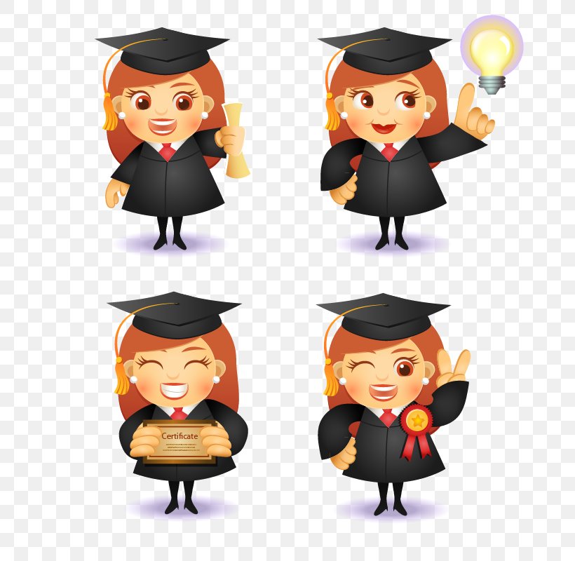 Graduation Ceremony Graduate University Icon, PNG, 800x800px, Graduation Ceremony, Academic Certificate, Academic Dress, Academician, Cartoon Download Free
