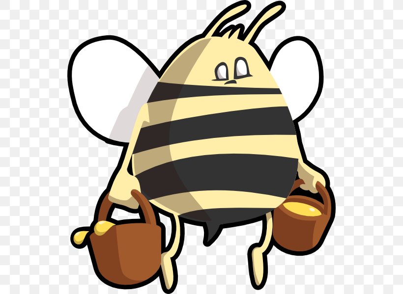 Honey Bee Cartoon Clip Art, PNG, 546x599px, Bee, Artwork, Beehive, Bumblebee, Cartoon Download Free