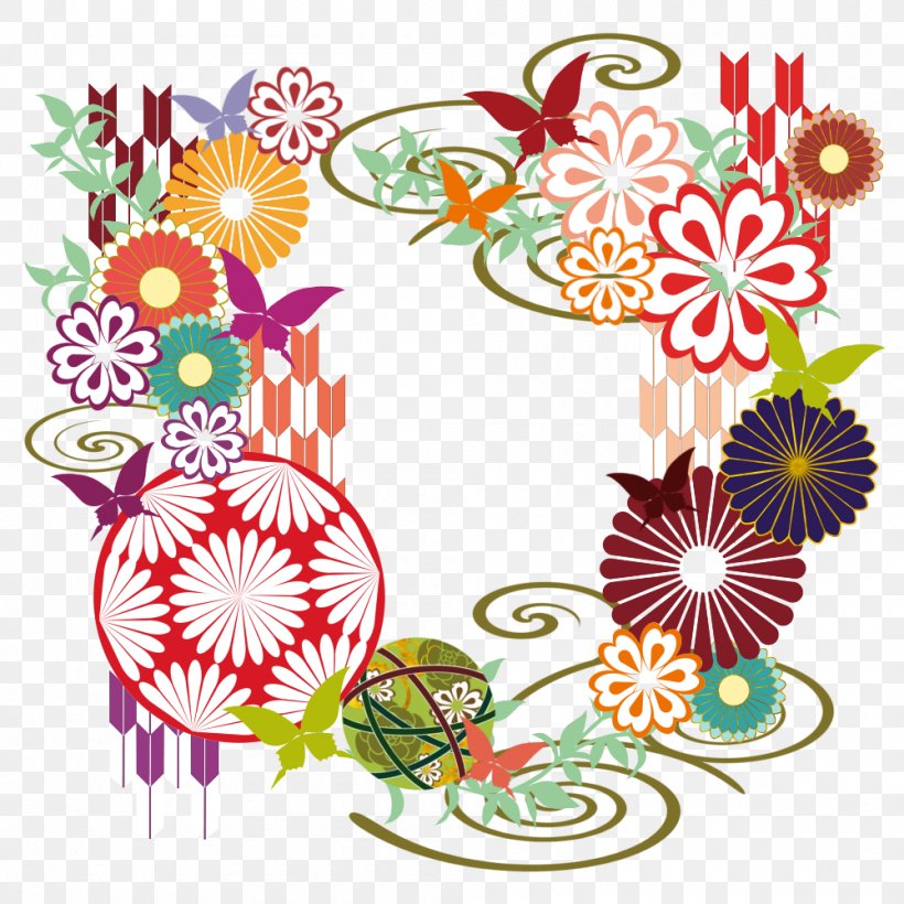 Illustration Floral Design Niconico Seiga Art, PNG, 1000x1000px, 2018, Floral Design, Area, Art, Artwork Download Free