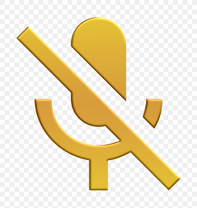 Mic Icon Off Icon, PNG, 1056x1118px, Mic Icon, Logo, Off Icon, Symbol, Yellow Download Free