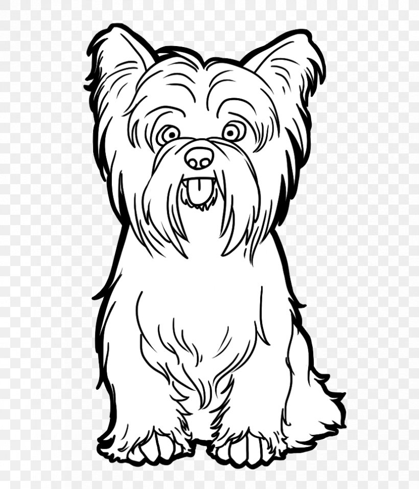 Yorkshire Terrier Scottish Terrier West Highland White Terrier Clip Art, PNG, 828x966px, Yorkshire Terrier, Art, Blackandwhite, Canidae, Carnivore Download Free