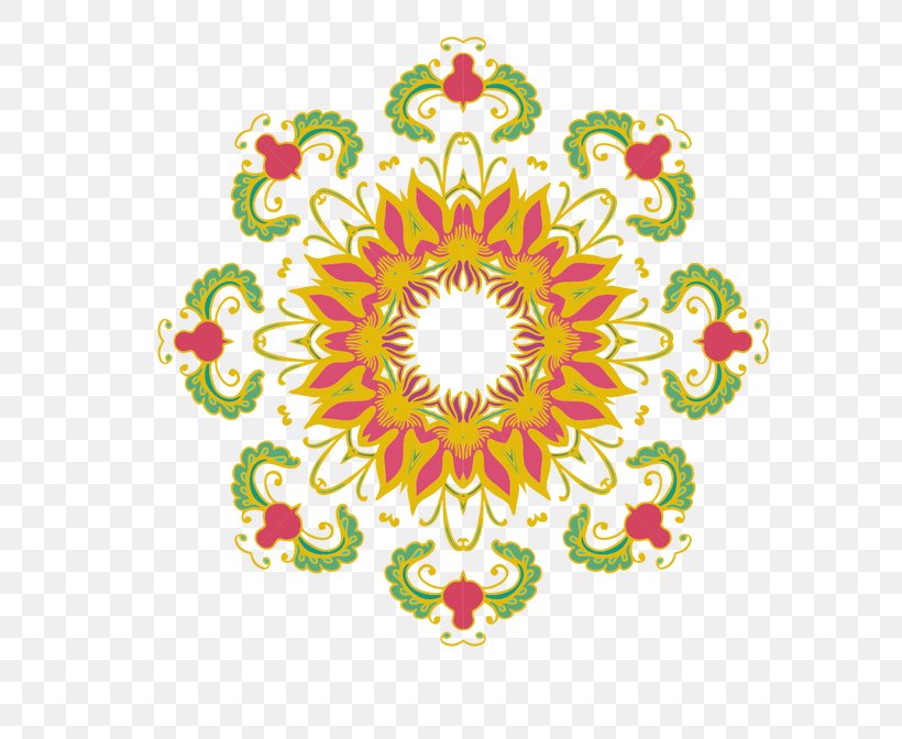 Mandala Ornament Meditation Tapestry Illustration, PNG, 650x672px, Mandala, Decorative Arts, Drawing, Flora, Floral Design Download Free