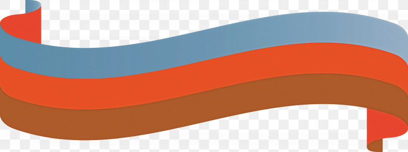 Ribbon S Ribbon, PNG, 4152x1546px, Ribbon, Line, Material Property, Orange, Rim Download Free