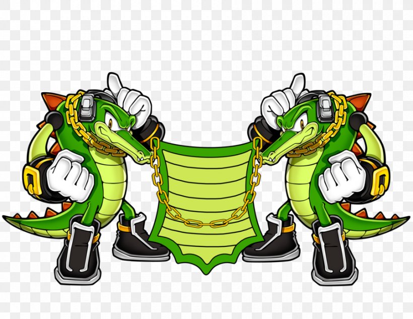 Vector The Crocodile Espio The Chameleon Knuckles' Chaotix Sonic Heroes, PNG, 900x695px, Vector The Crocodile, Art, Cartoon, Chaotix Detective Agency, Character Download Free