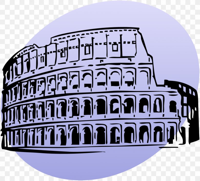Colosseum Roman Forum Ancient Rome Clip Art, PNG, 850x768px, Colosseum, Ancient Rome, Brand, Building, Drawing Download Free