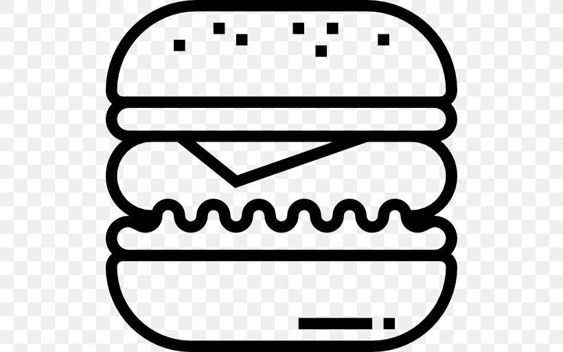 Fast Food Hamburger Take-out Junk Food, PNG, 512x512px, Fast Food, Black And White, Fast Food Restaurant, Food, Hamburger Download Free