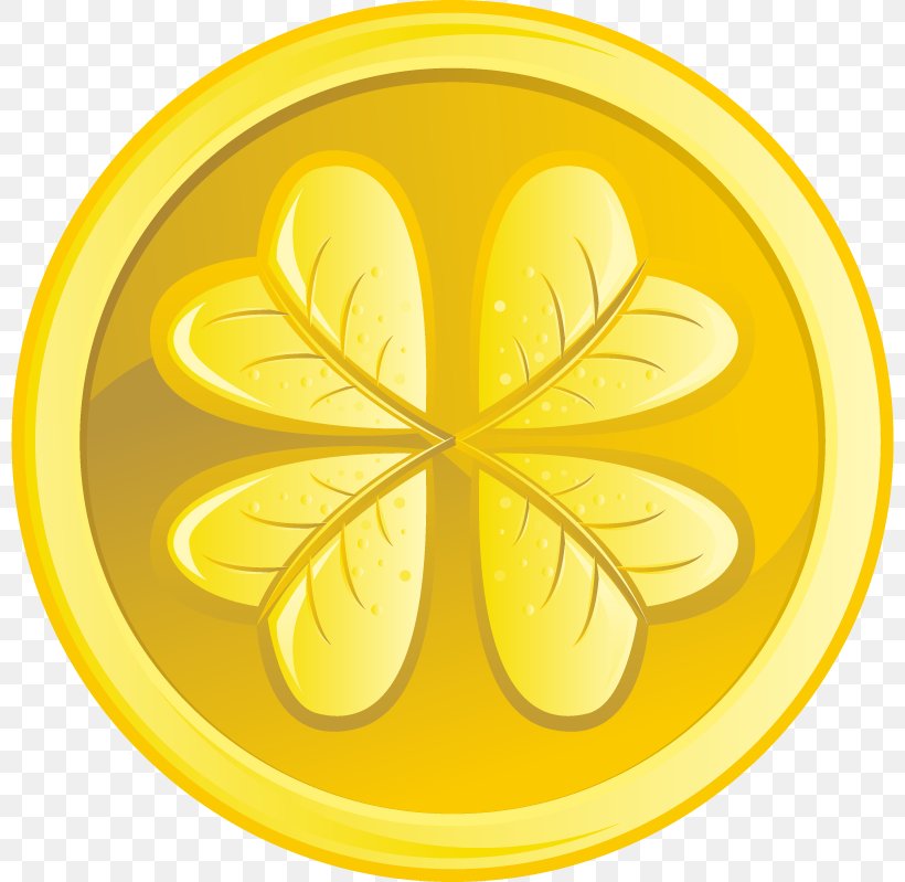 Four-leaf Clover Euclidean Vector Icon, PNG, 800x799px, Fourleaf Clover ...