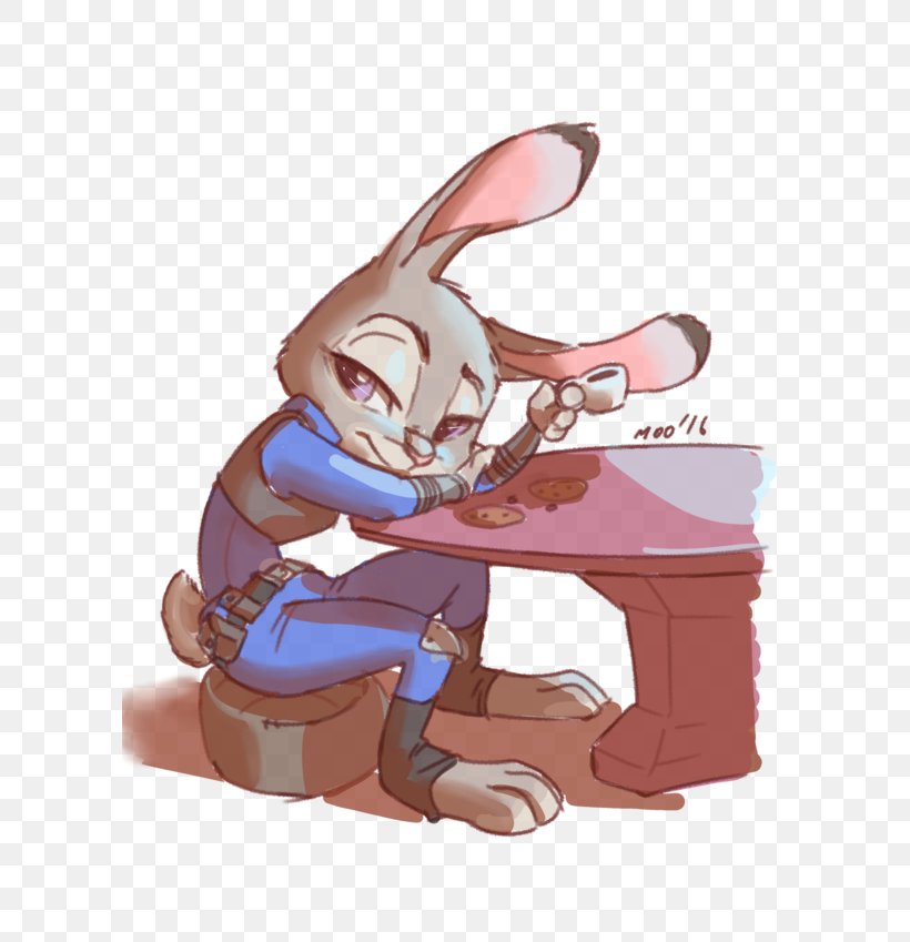 Lt. Judy Hopps Nick Wilde Rabbit Fan Art, PNG, 600x849px, Watercolor, Cartoon, Flower, Frame, Heart Download Free