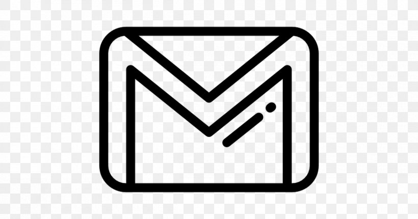 Gmail Email Message Google, PNG, 1200x630px, Gmail, Area, Black, Black And White, Email Download Free