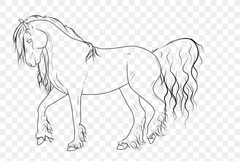 Horse Line Art Mare Pony Sketch, PNG, 900x603px, Horse, Animal Figure, Arm, Artwork, Black And White Download Free