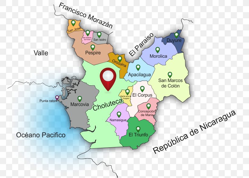 Choluteca Departamentele Hondurasului Map La Esperanza Yoro Department, PNG, 771x586px, Map, Area, Department, Honduras, Text Download Free