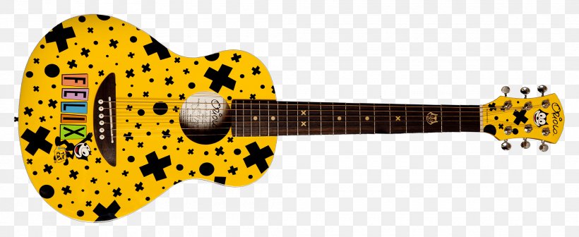 Acoustic Guitar Ukulele Acoustic-electric Guitar Slide Guitar, PNG, 2100x862px, Watercolor, Cartoon, Flower, Frame, Heart Download Free