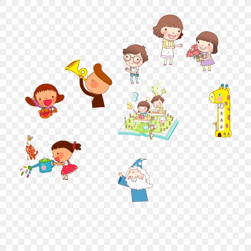 Child Download Clip Art, PNG, 3000x3000px, Child, Art, Cartoon, Gratis, Learning Download Free