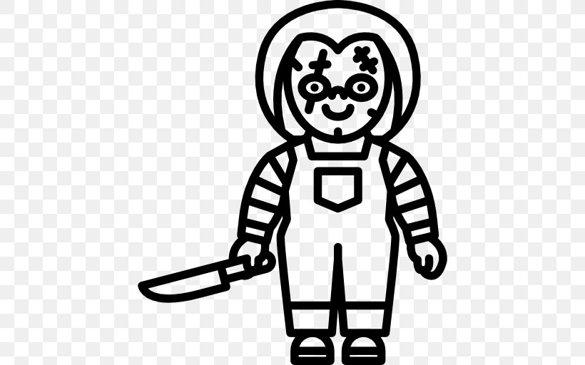 Chucky Clip Art, PNG, 512x512px, Chucky, Artwork, Black, Black And White, Cartoon Download Free