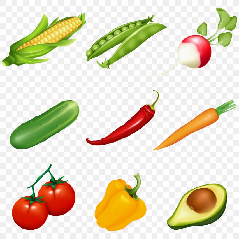 Vegetable Pea Fruit Download, PNG, 1000x1000px, Vegetable, Bell Pepper, Bell Peppers And Chili Peppers, Cayenne Pepper, Chili Pepper Download Free