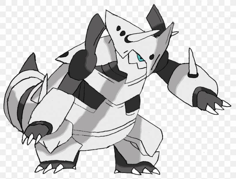 Aggron Pokémon X And Y Drawing, PNG, 1024x779px, Aggron, Aron, Art, Black And White, Carnivoran Download Free