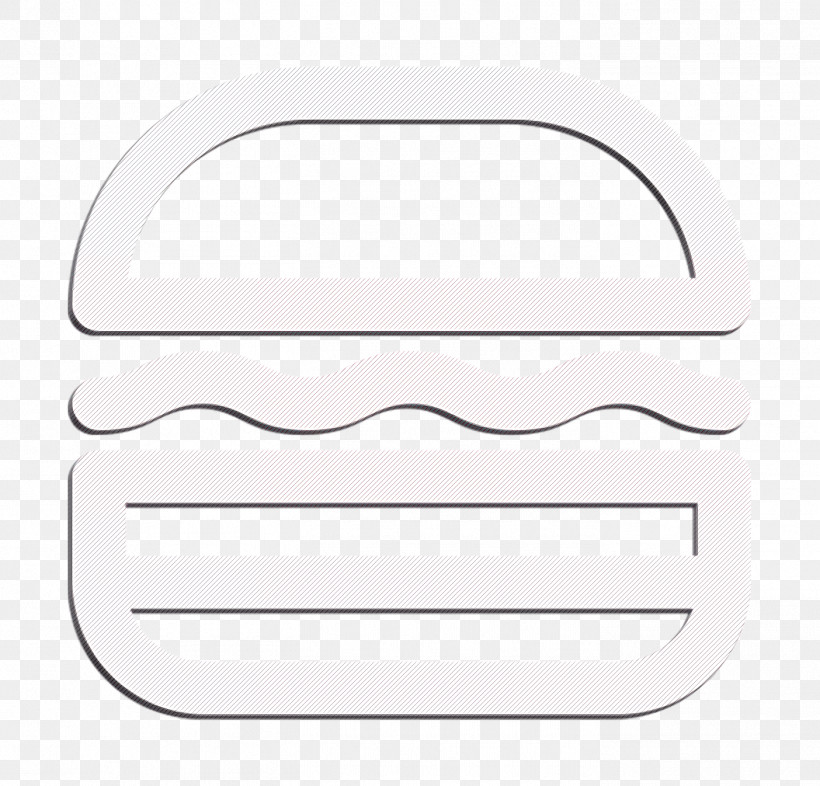 Burger Icon Summer Food And Drinks Icon, PNG, 1404x1346px, Burger Icon, Black, Black And White, Geometry, Line Download Free