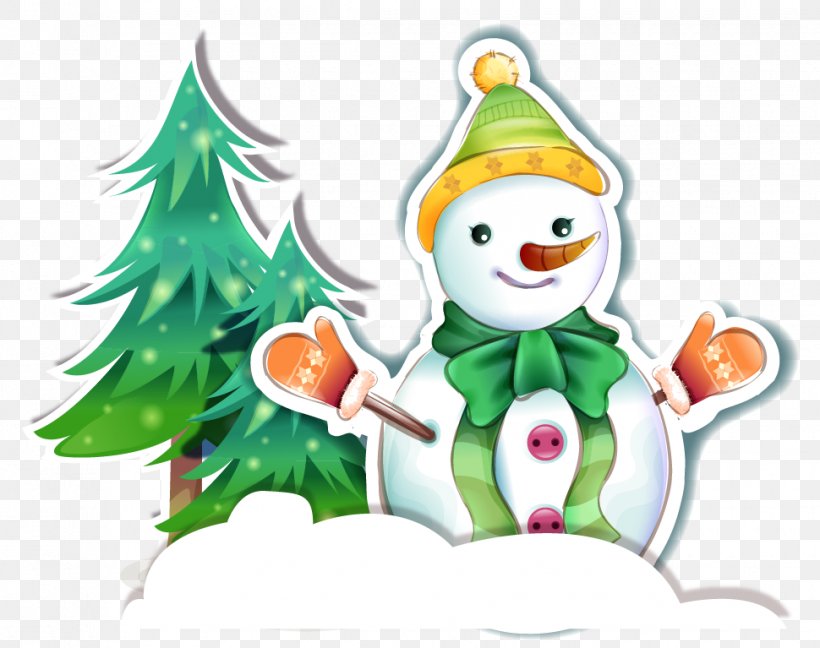 Christmas Snowman Christmas Tree Vector Material, PNG, 970x767px, Snowman, Art, Cartoon, Christmas, Christmas Decoration Download Free