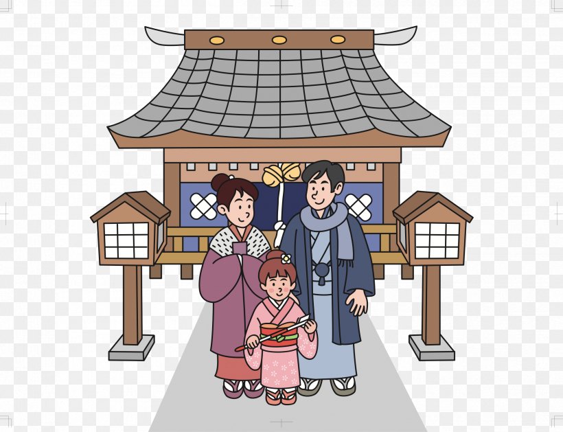 Japanese New Year Shinto Shrine Clip Art, PNG, 2399x1843px, Japan, Art, Cartoon, Culture Of Japan, Facade Download Free