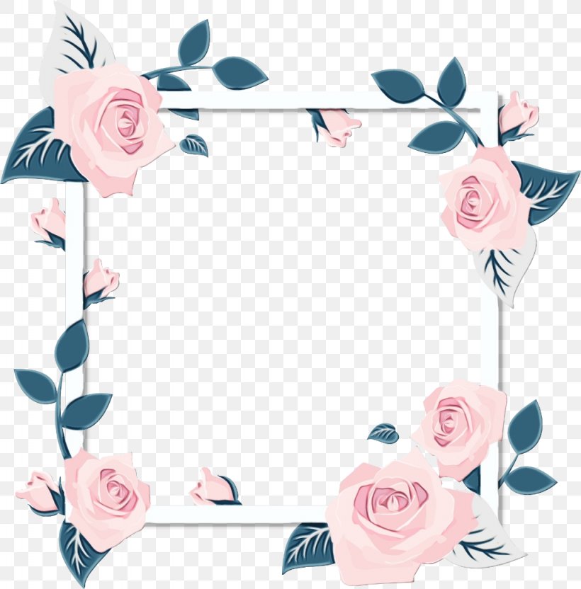 Watercolor Floral Frame, PNG, 1024x1040px, Watercolor, Floral Design, Floral Frame, Flower, Flower Photo Frame Download Free