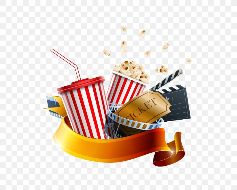 Cinema Film Royalty-free Illustration, PNG, 650x656px, Cinema, Cinematography, Clapperboard, Cup, Fast Food Download Free