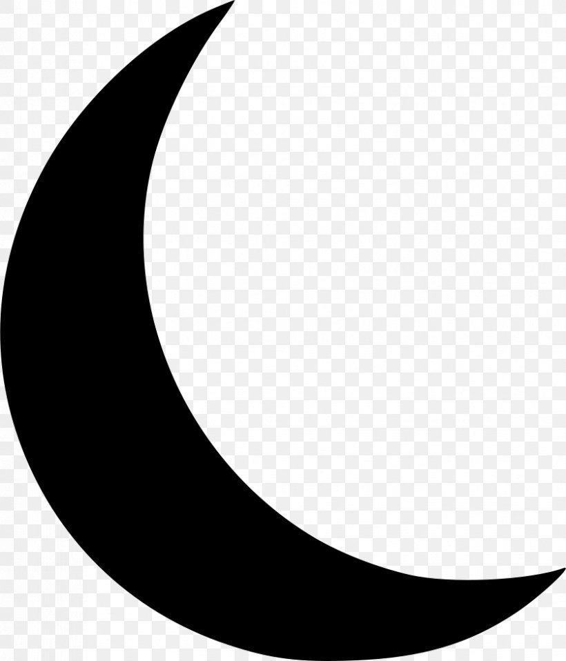 Crescent, PNG, 838x980px, Crescent, Black, Black And White, Icon Design, Lunar Phase Download Free