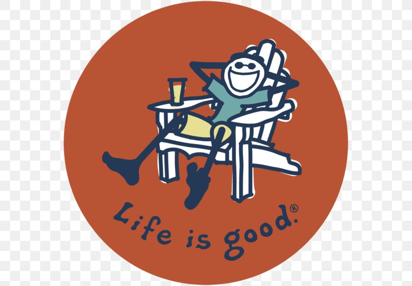 T-shirt Jake By The Lake-Life Is Good Shoppe Life Is Good? Crusher Long Sleeve Sticker, PNG, 570x570px, Tshirt, Area, Brand, Clothing, Decal Download Free