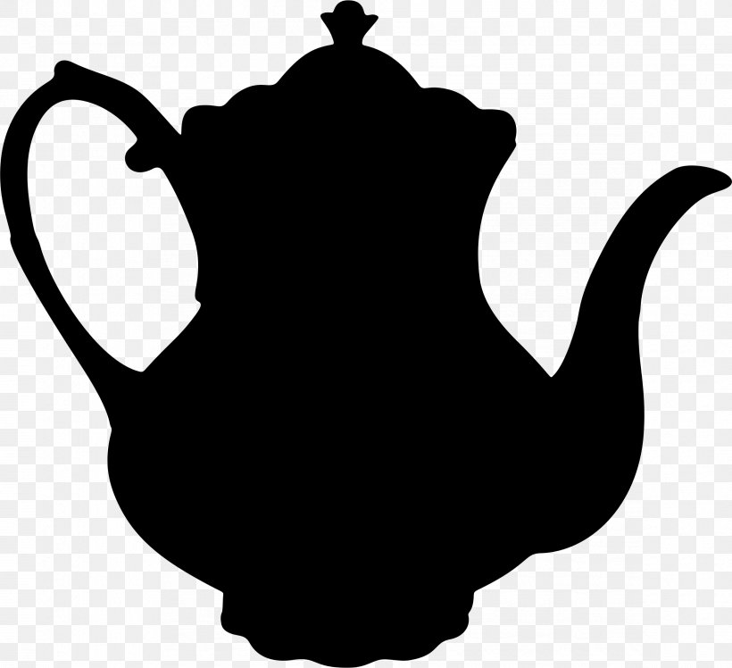 Teapot Teacup Silhouette, PNG, 2338x2134px, Tea, Black, Black And White, Cup, Drink Download Free