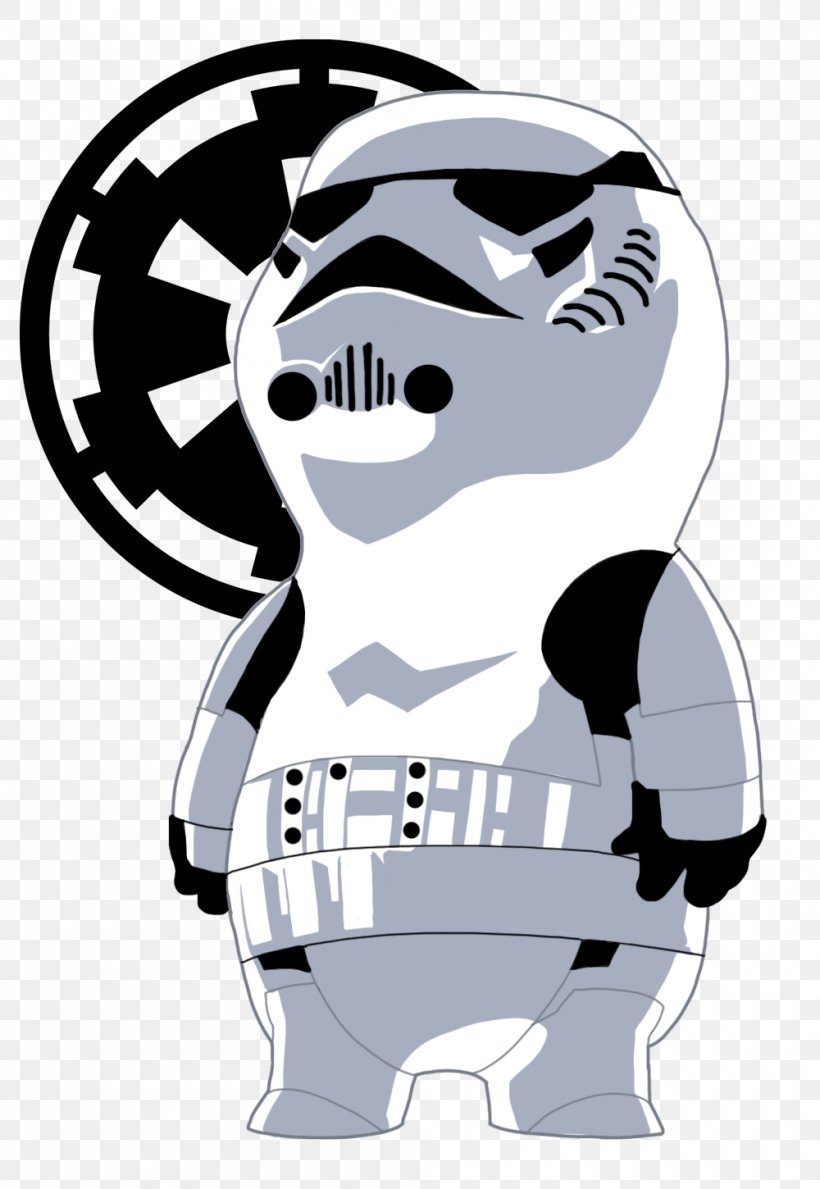 Clone Trooper Anakin Skywalker Stormtrooper Star Wars Clip Art, PNG, 1000x1450px, Clone Trooper, Anakin Skywalker, Black And White, Carnivoran, Cartoon Download Free