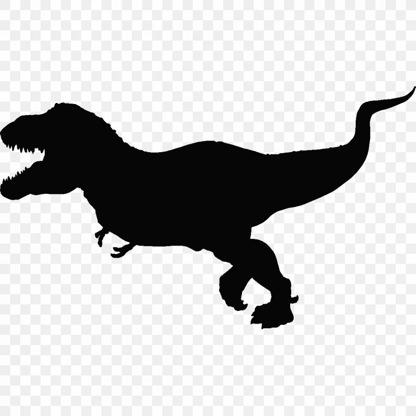 Tyrannosaurus Dinosaur Iguanodon, PNG, 1200x1200px, Tyrannosaurus, Animal, Animal Figure, Black And White, Carnivore Download Free