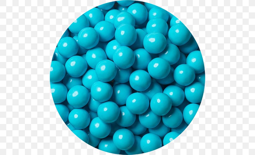 Blue Sixlets Candy Chocolate Buffet, PNG, 500x500px, Blue, Aqua, Azure, Bead, Buffet Download Free