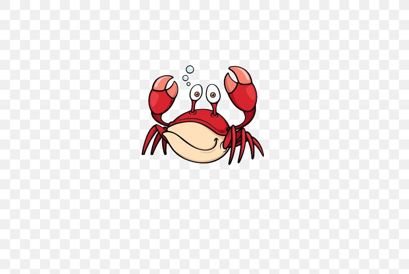 Crab Cartoon Royalty-free, PNG, 550x550px, Watercolor, Cartoon, Flower, Frame, Heart Download Free